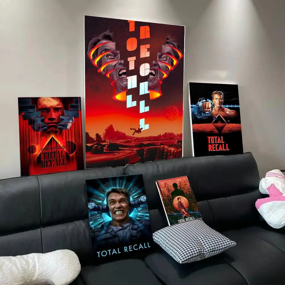 Movie T-Total Recall Poster Modern  Wall Art Aesthetic Minimalist Bedroom Decor Cafe Home Gift