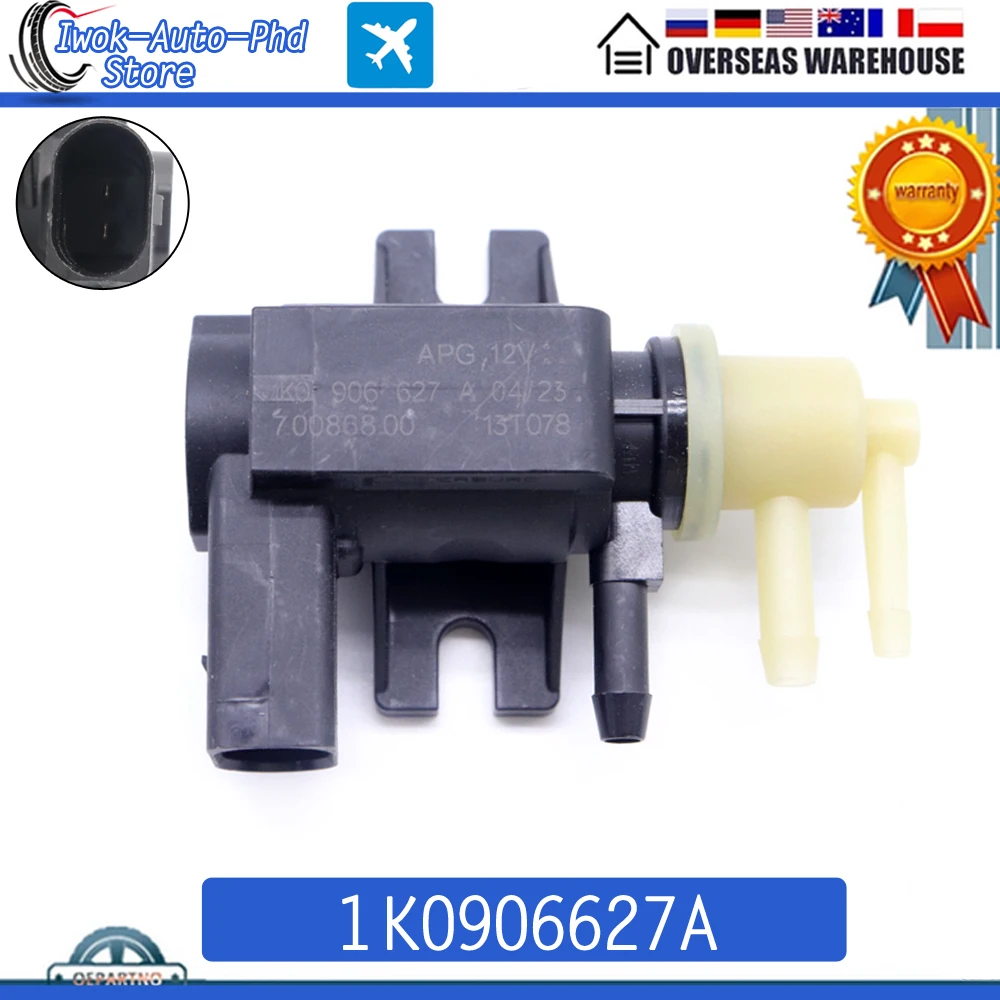 1K0906627A Turbo Boost Vacuum Pressure Valve N75 TDI E For Audi A3 Volkswagen Beetle Passat Polo 2.0L 10-13 1K0 906 627 A