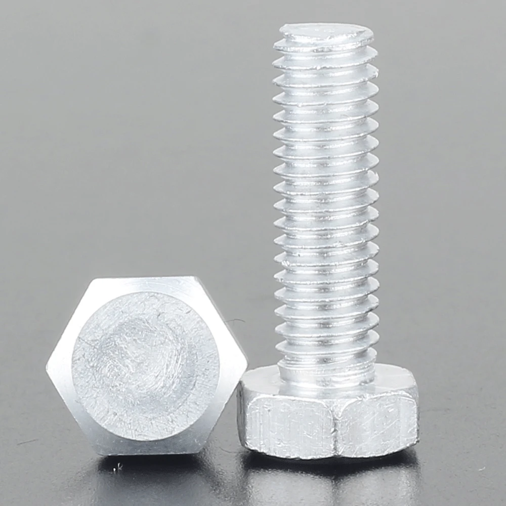 6063 Aluminium Alloy Outer Hexagon Bolt Outer Hexagon-head Screw M6M8M10M12x12x14x20-60mm