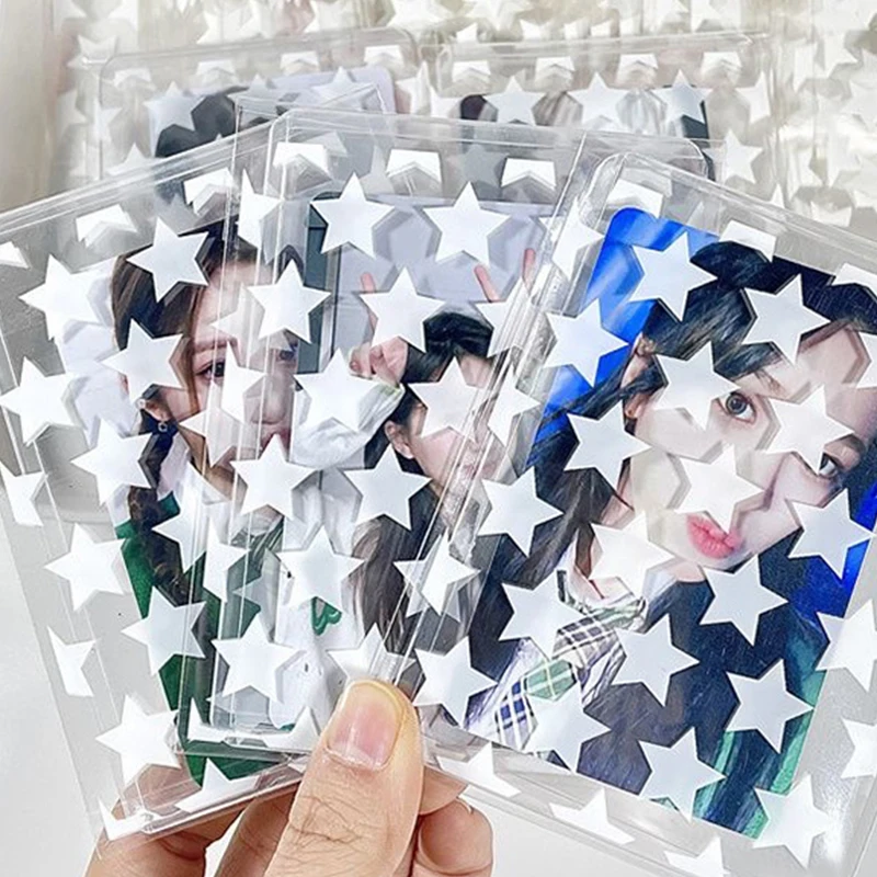 50PCS Transparent Color Star Love Self-adhesive Opp Bag Odd Biscuit Self-sealing Retail Bag Jewelry Gift Packaging Plastic Bags