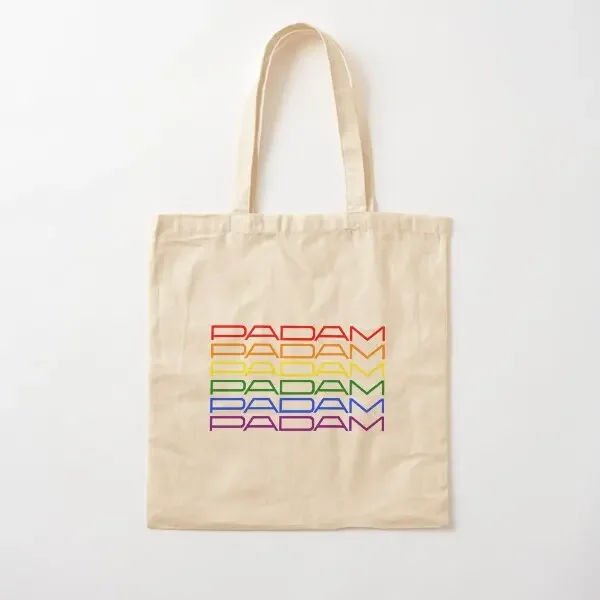 

Padam Pride Хлопковая парусиновая сумка Сумка-шоппер Сумка на плечо Модная многоразовая повседневная сумка с принтом унисекс Дизайнерская складная сумка-тоут