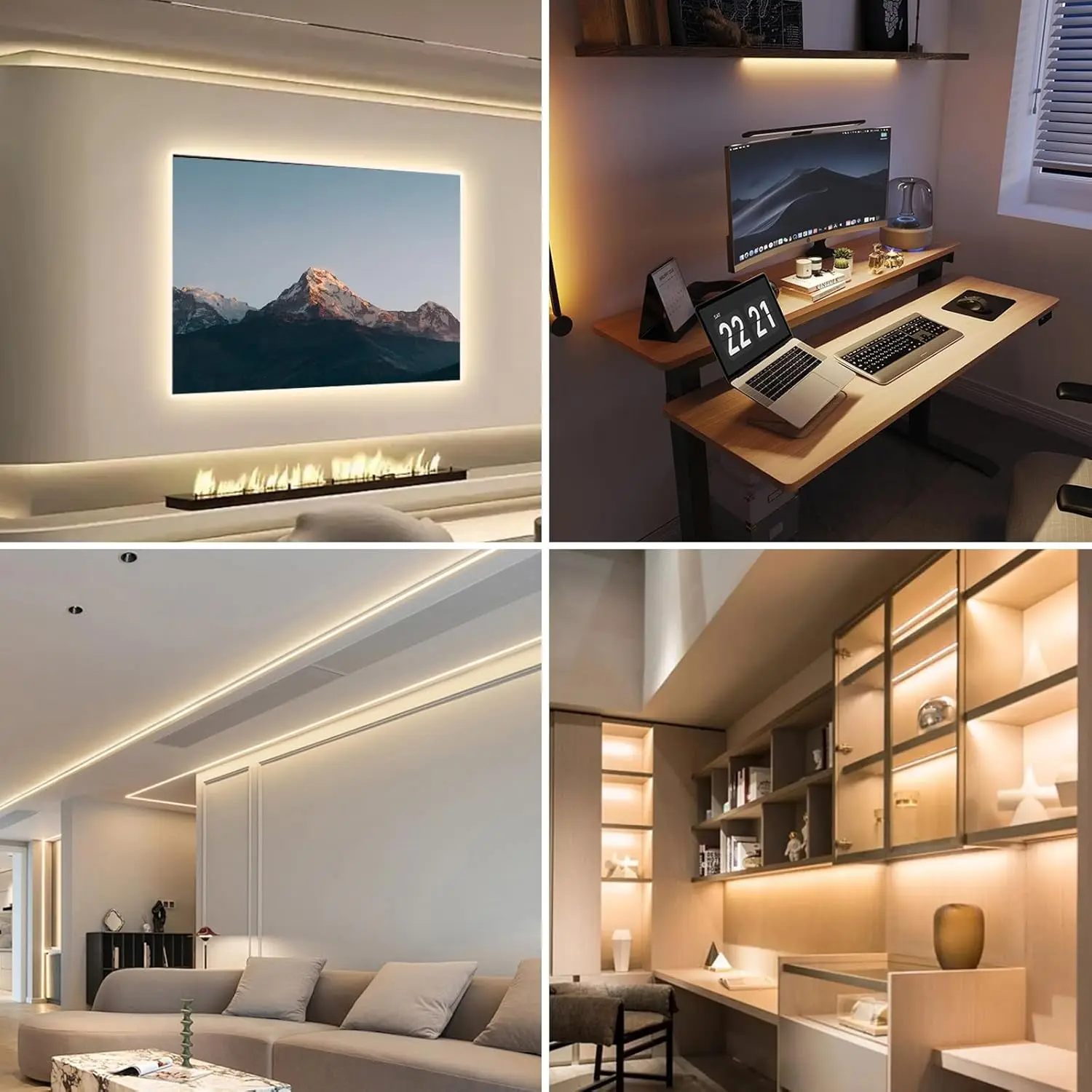 DC 5V USB LED COB Strip White Warm White LED Strip Light TV Background Lighting Tape Home Decor Lamp 1- 5m LED String Light