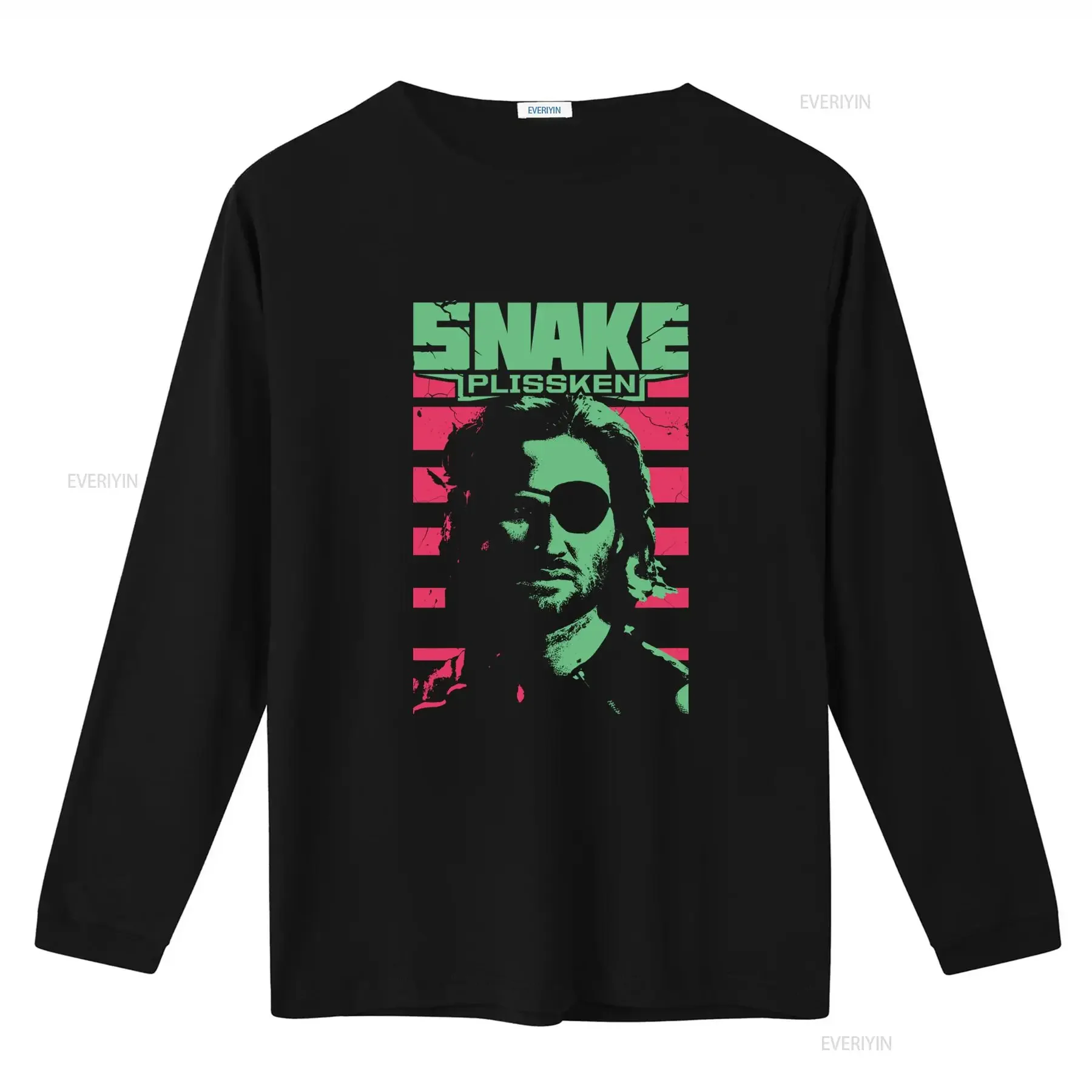 1997 Escape from New York Iena Snake Plissken Retro Style Men's Hybris T Shirt vintage Washed Top For Everyday Wear graphic - view 2