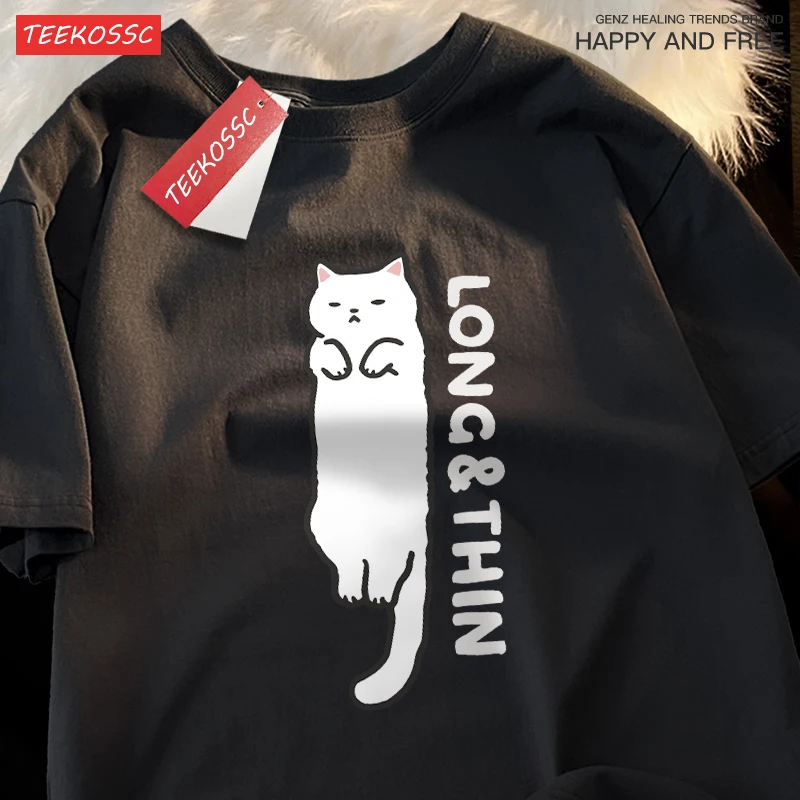 

Casual Cotton Womens T-Shirts Everything Is Ok Funny Printing Short Sleeve Breathable Oversize O-Neck Fashion Female Clothes