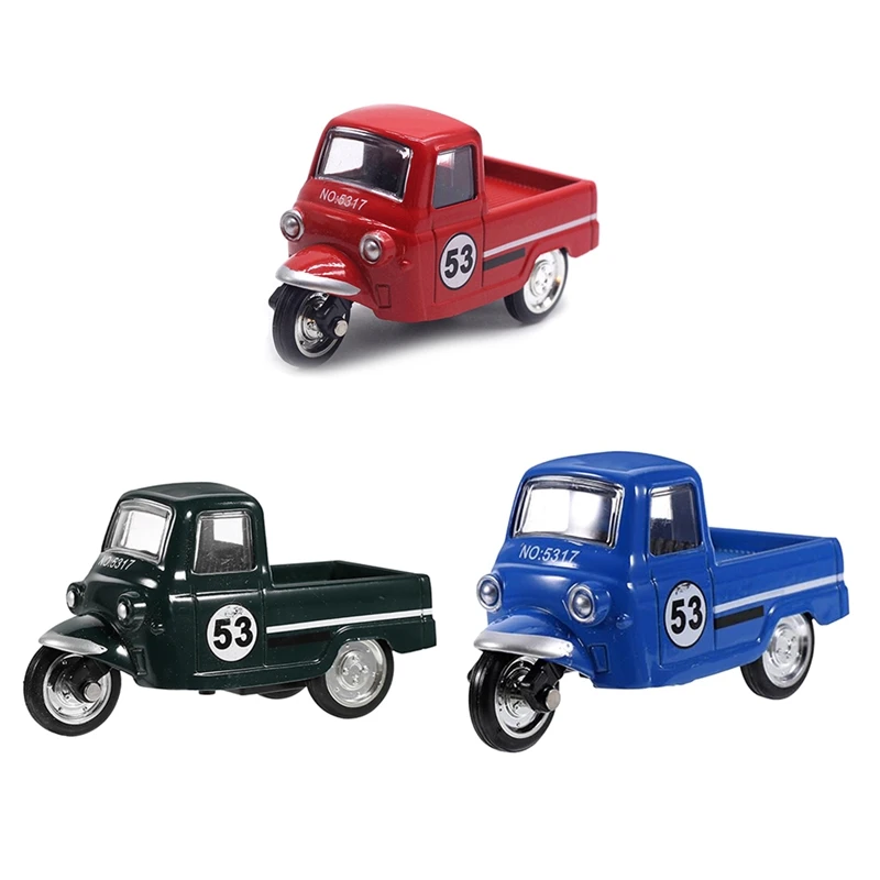 Vintage Tricycle Model Tricycle Adornment Tricycle Car Model Car Ornament Desktop Car Ornaments Statue