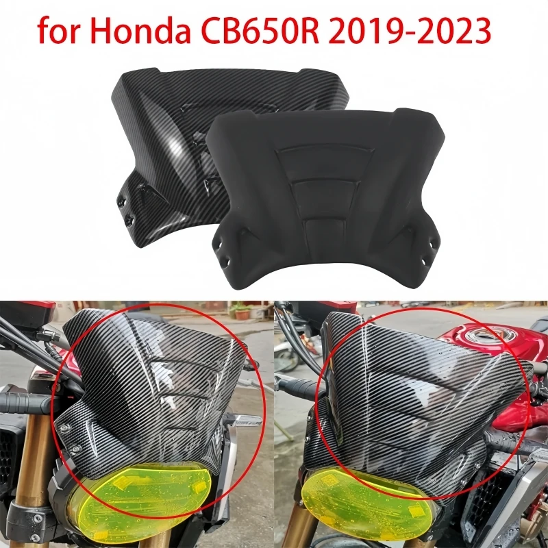 

Motorcycle windshield modified front windshield instrument panel windshield goggles deflector for Honda 650 R CB650R 2019-2023