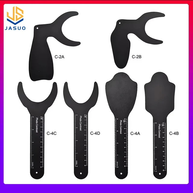 Dental zdjęcie tło deska ustna fotografia ortodontyczna Contraster ustny policzek płyta czarne tło obraz kontrast pokładzie