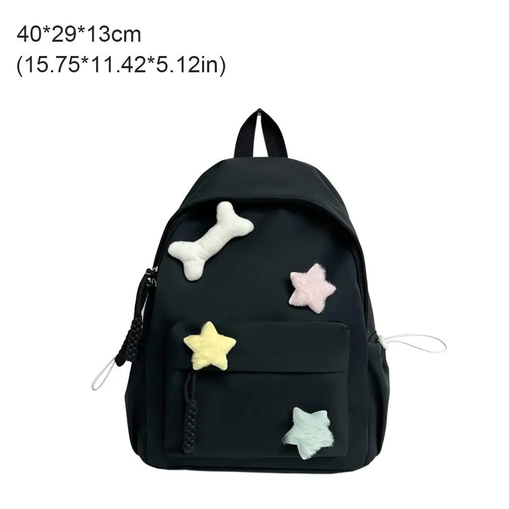 Creative Gift Large Capacity Backpack Harajuku Nylon Shoulder Bag Reusable Satchels Bag Shopping