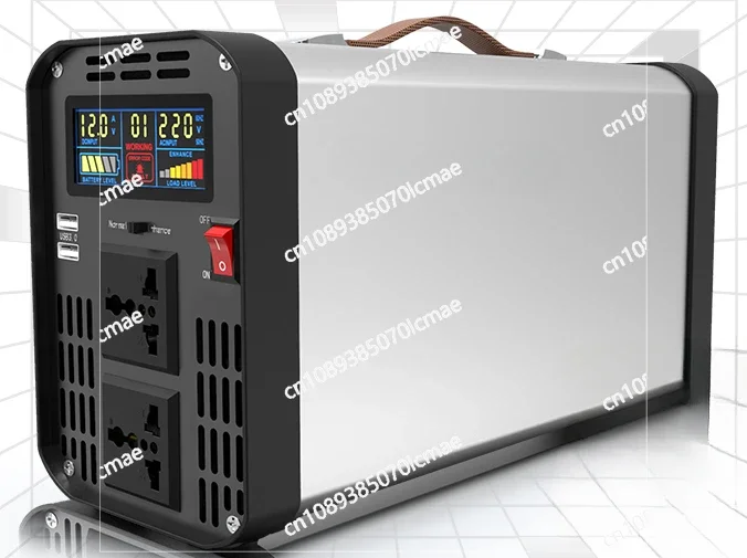 Pure Sine Wave Inverter for Steam Truck Carrying, Household High-Power Battery Conversion Socket, 12V, 24V, 48V to 220V