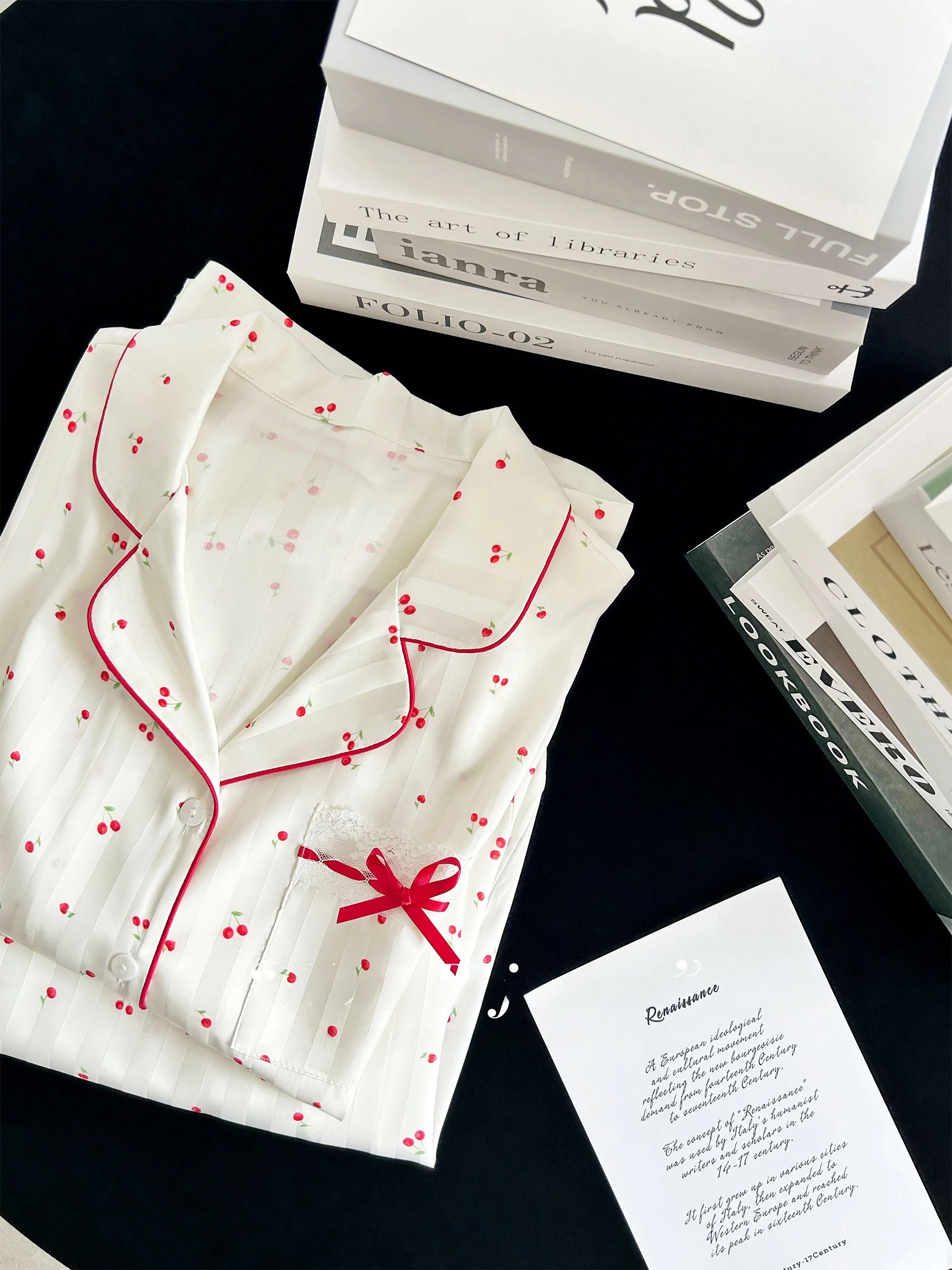 cherry-pattern-ice-silk-sleepwear-set-women's-spring-summer-thin-high-end-silk-satin-long-sleeve-long-pants-home-clothes