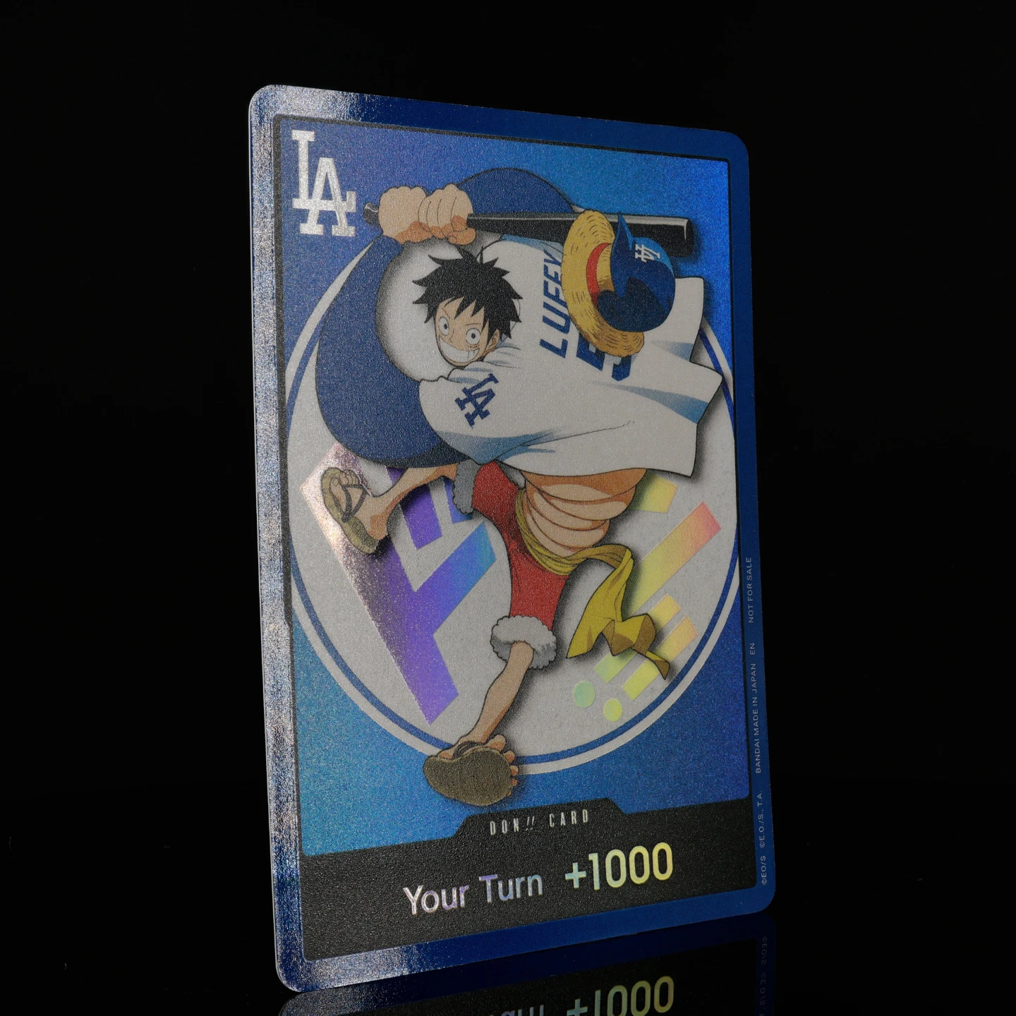 2026 Los Angeles Dodgers One Piece TCG OPCG English One Piece Night Promo DON Card OPTCG Anime Collectible Textured Foid Cards