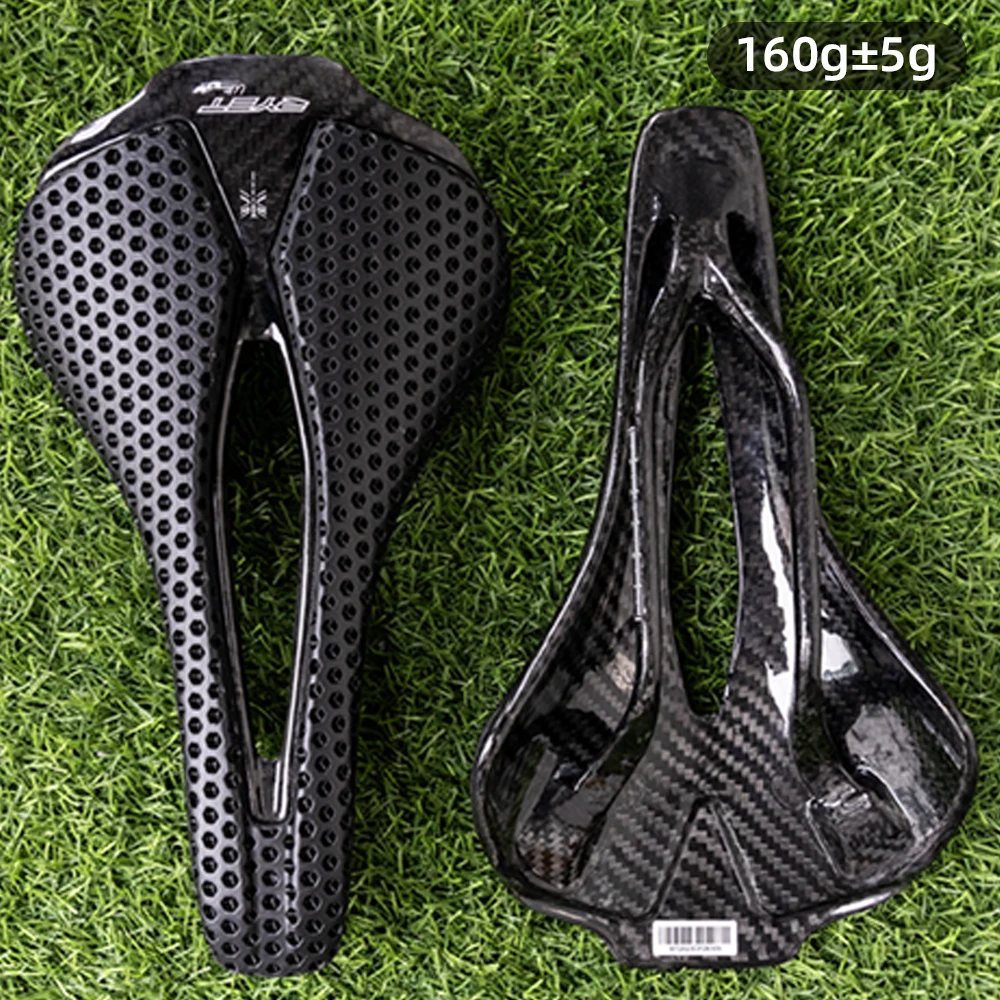 RYET 3D Gedrukt Fietszadel Ultralight 120g Carbon Zadel 250x140mm Fiets Zitplaatsen voor MTB Grind racefiets Zetel Fietsen onderdelen