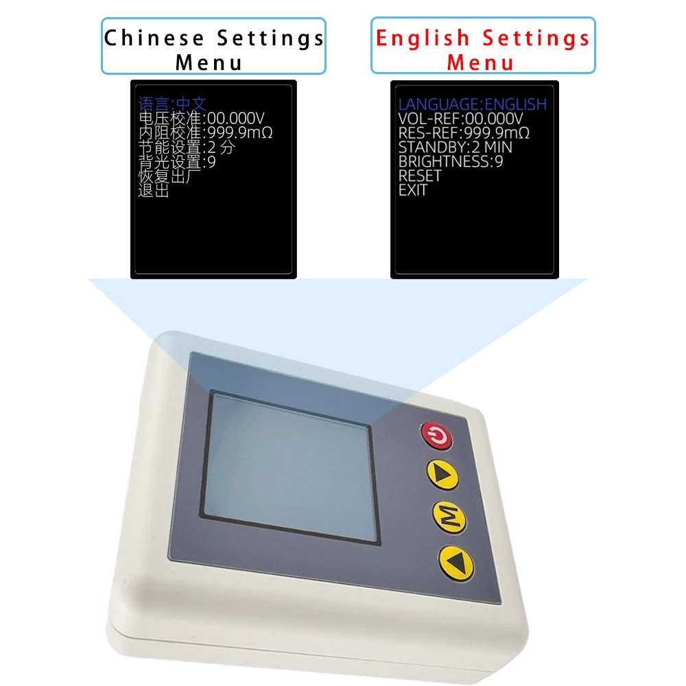 أربعة خطوط TS4520 TYPE-C تيار مستمر 5 فولت بطارية ليثيوم عالية الدقة المقاومة الداخلية متر فاحص كاشف الجودة 18650 بطارية جافة