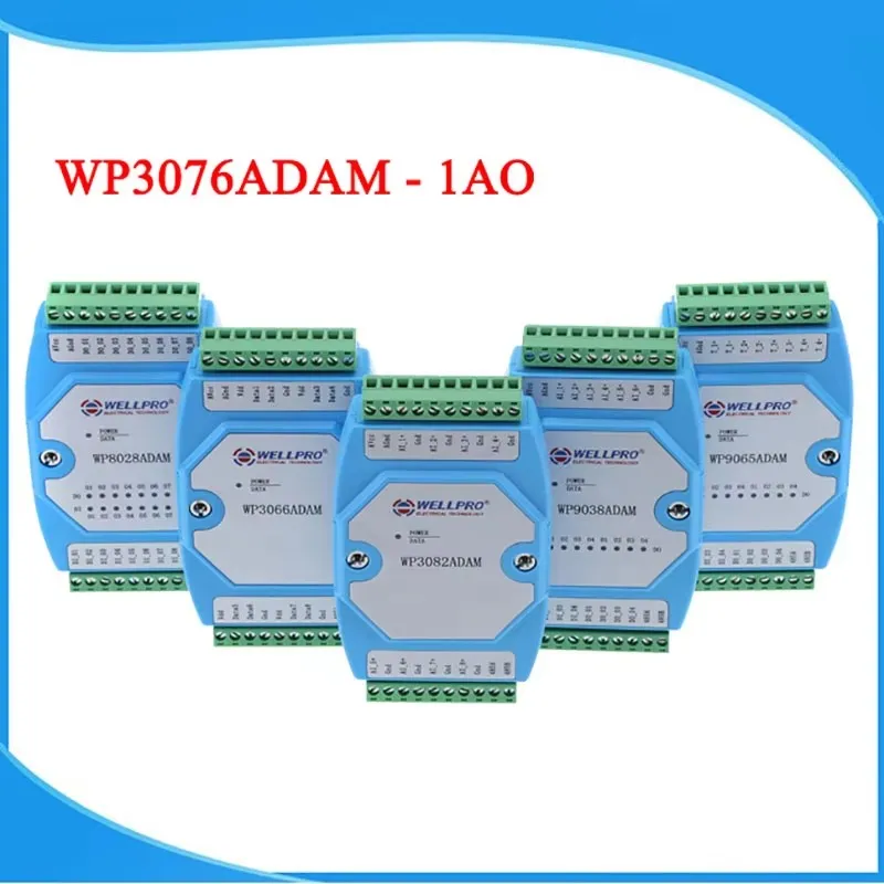 

WP3076ADAM (1AO) _ 0-20MA / модуль аналогового вывода 4-20MA / связи RS485 MODBUS RTU