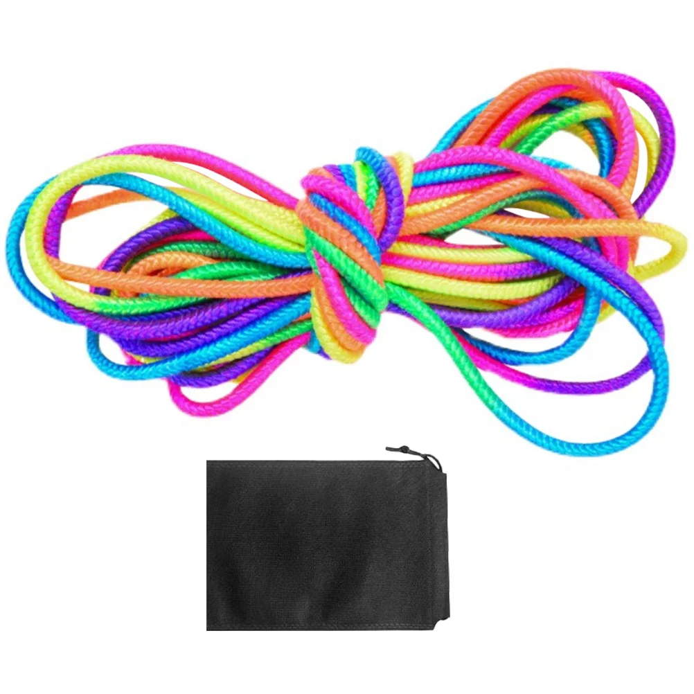 1 Set 7M Colorful Elastic Chinese Jump Rope for Kids Outdoor Game Toy High Elasticity Rubber Bands Multipurpose