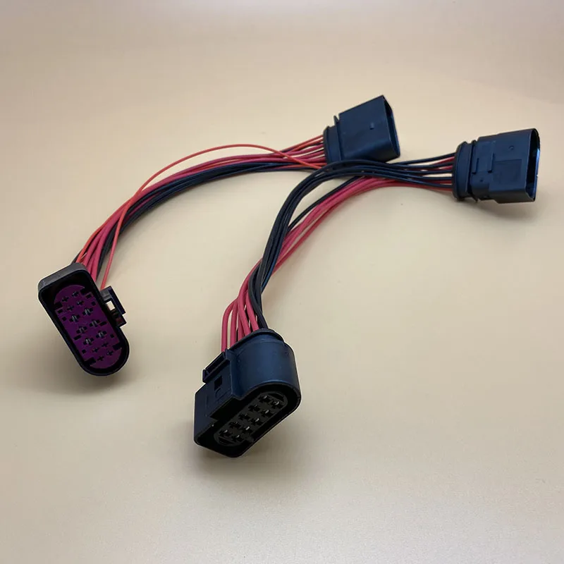 

1pc For Audi A3 A4 A6L Q3 Q5 Q7 Xenon Headlight Assembly Plug and Socket Extension Harness