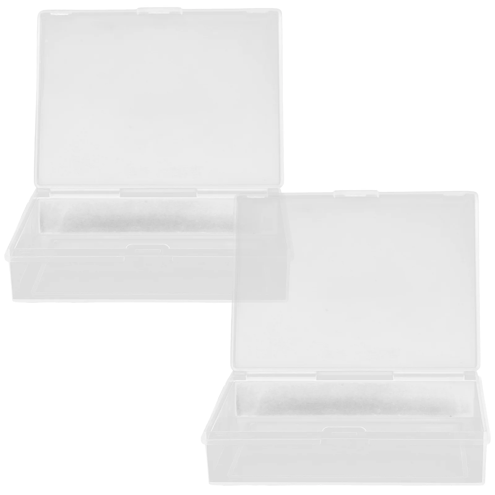 Boîte de rangement transparente pour cartes à jouer, étui de poker, boîtes en plastique, supports de transport d'index, pont de support, 2 pièces