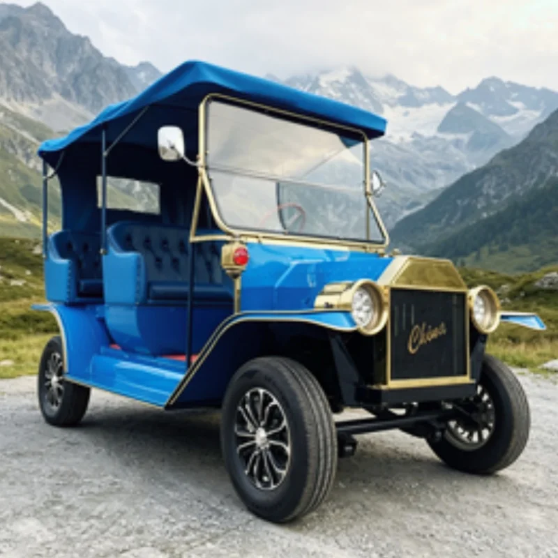 Brand China Buggy Club Car 72V Lithium Battery Electric Vintage Classic Car With Touch Screen Multimedia Player Off Road Tire