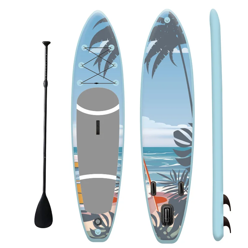 Wholesale New Inflatable SUP Surfboard Water Sports Standing Water Ski Racing Paddle Board With High Quality