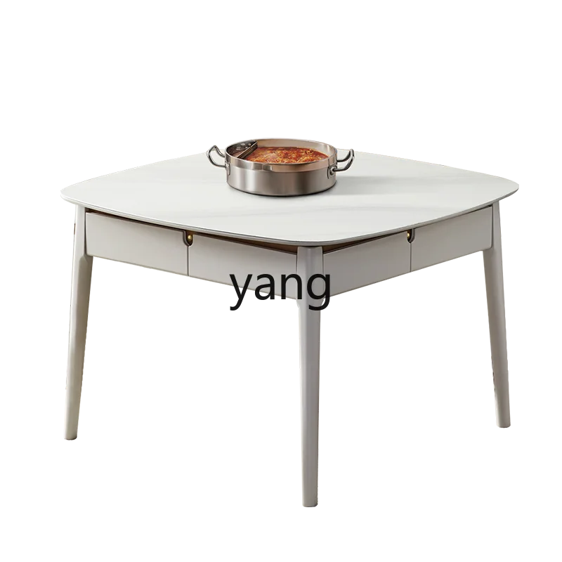 

YJQ induction cooker automatic simple solid wood household silent mahjong machine dining table dual-purpose integration