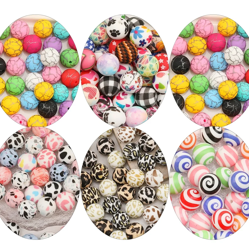 

Силиконовые бусины сердечного дизайна/аксессуары для детских браслетов/круглая форма/фурнитура и компоненты для ювелирных изделий/эффект печати/изготовление бусин своими руками