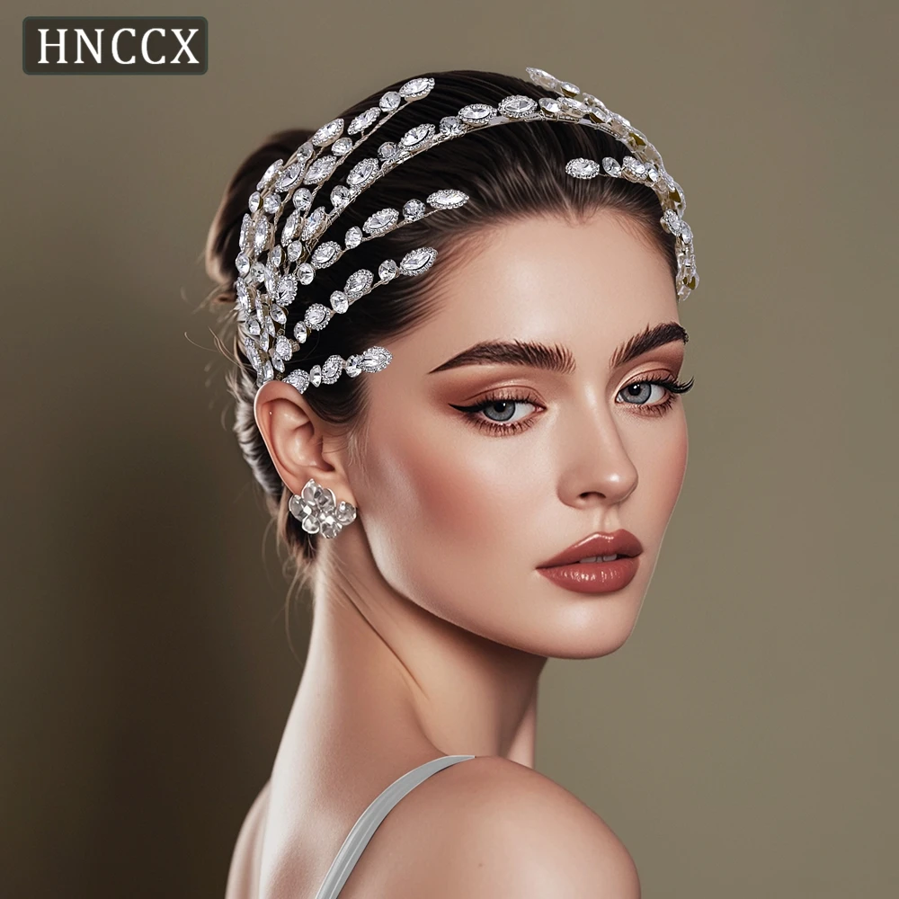 

YouLaPan Handmade Rhinestone Headband Women Glitter Tiara Headband Bride Hair Accessory For Wedding Luxury Bridal Headwear HP533