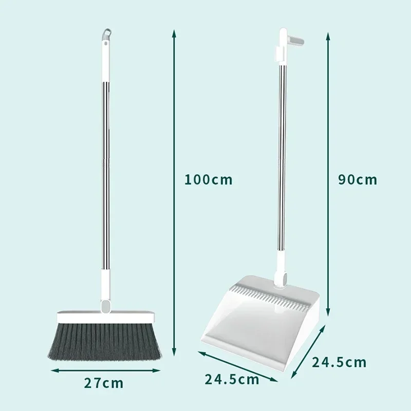 Broom and Scoop Set Folding Dustpan High-end Bathroom Water Wiper To Sweep Magic Brush Garbage Squeegee Home Cleaning Products