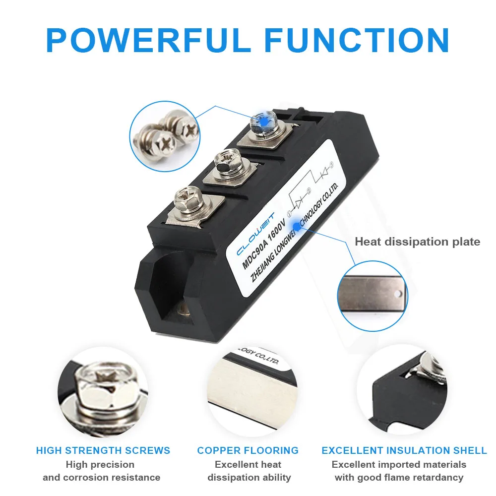 25A 70A 130A 200A Rectifier Photovoltaic DC Solar Anti-backflow Mutual Charging  MD MDK MDC MDA Freewheeling Anti-reverse Diode