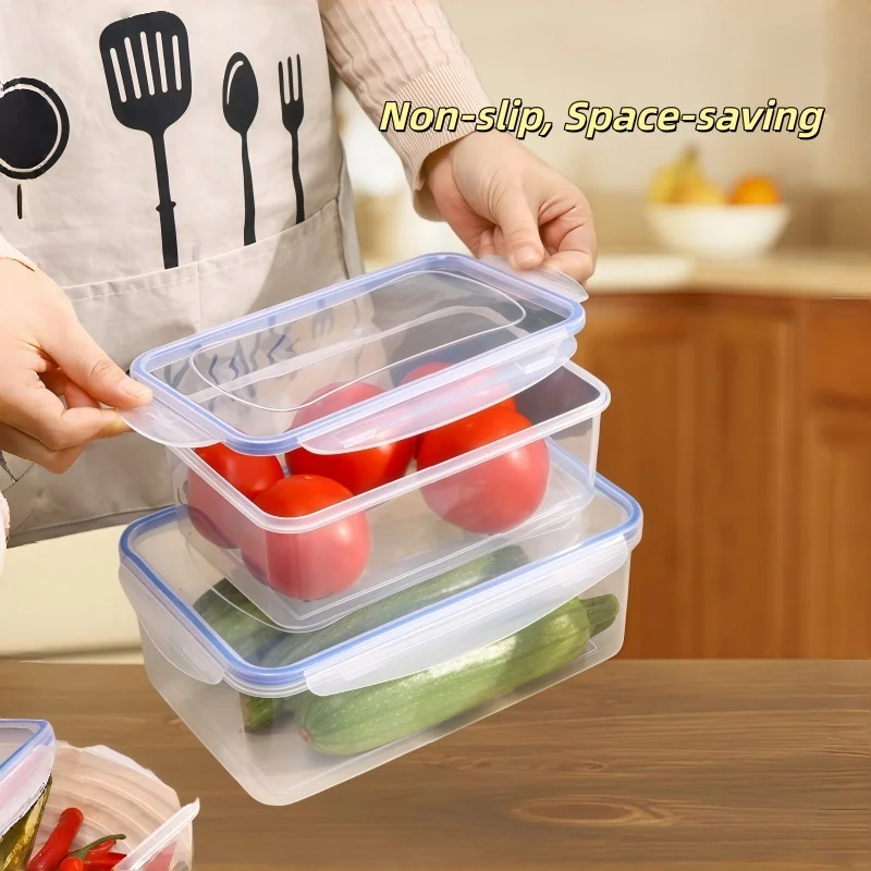 Home Kids Plastic Bento Lunch Box Microwave Safe Food Container for School Office Picnic Snack Meal