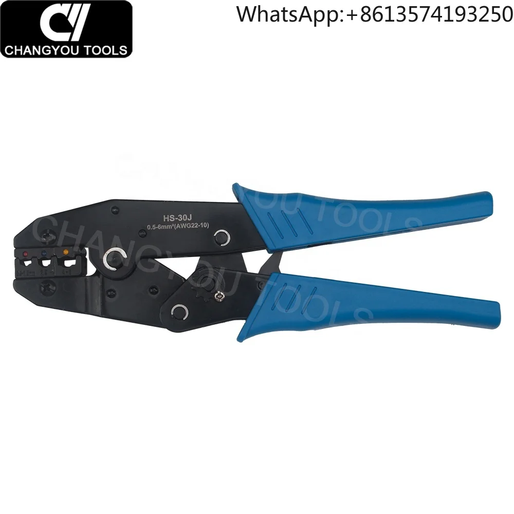 

HS-30J Industrial Grade Mini Terminals AWG 22-10 Hand Crimping Tool Small Pliers OEM & ODM Supported