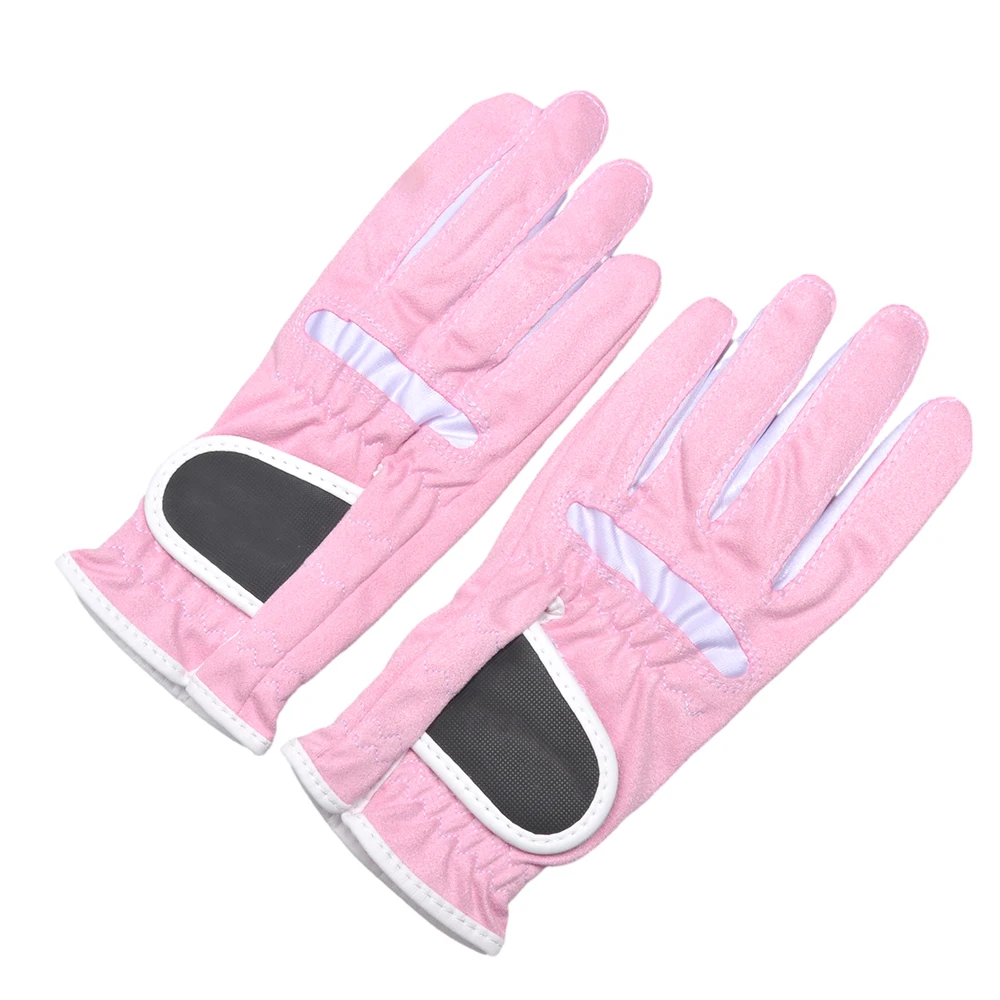 PGM Women's Adjustable Breathable Golf Gloves, Left and Right Hand, Fiber Cloth, Outdoor Sports, Full Finger Gloves, New