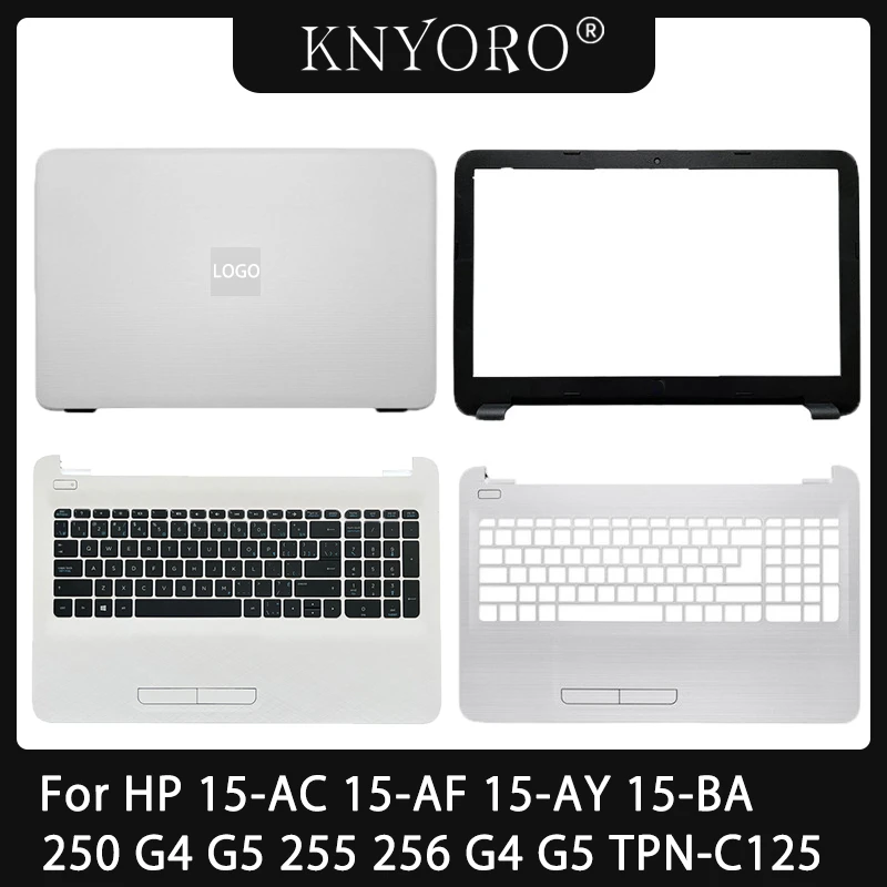 HP 15-AC 15-AF 15-AY 250 G4 G5 255 G4 G5 TPN-C125 LCD 후면 커버, 전면 베젤, 힌지, 팜레스트 상단 커버, 쉘 화이트, 신제품