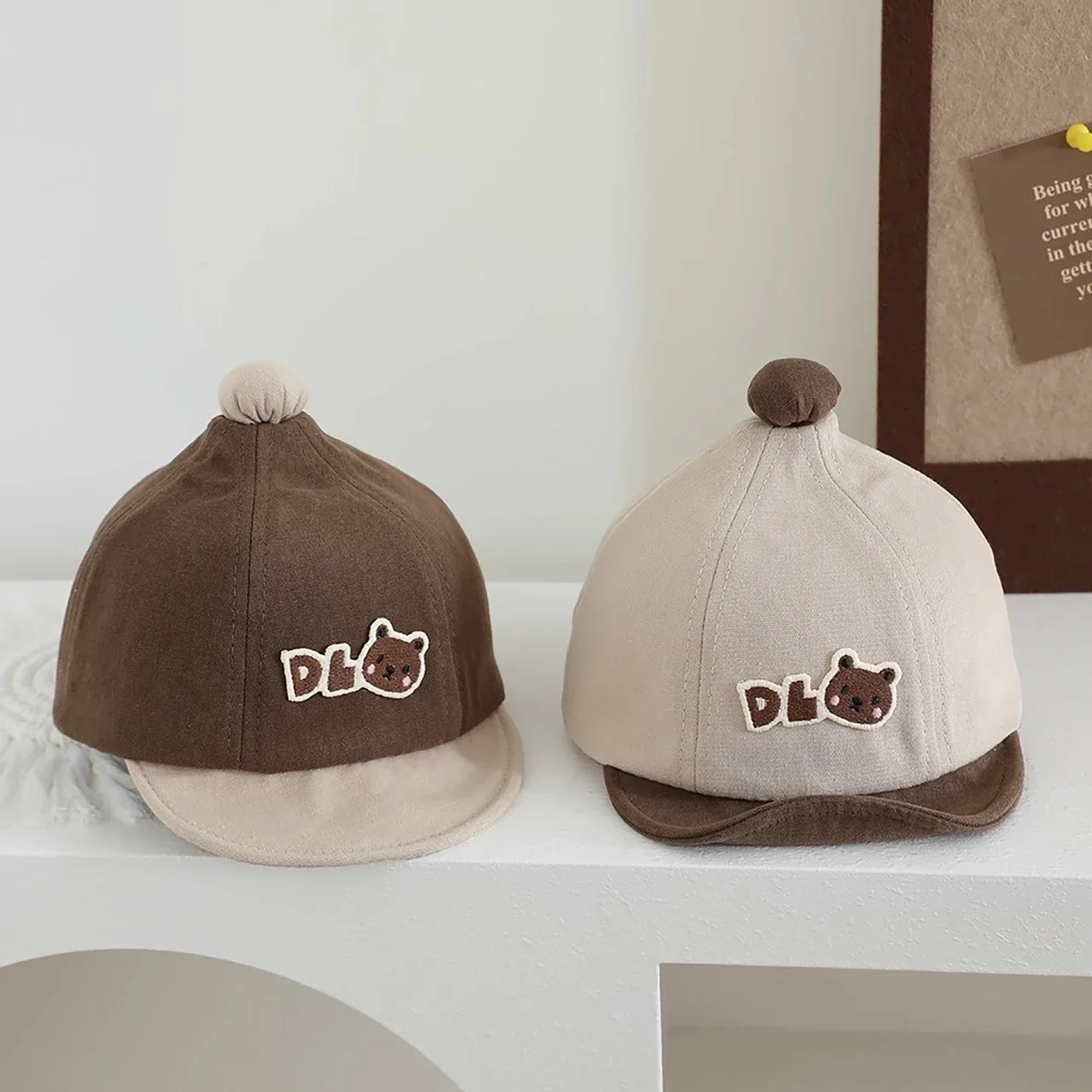 

Boys Girls Infant Kids Duck Tongue Hat Fashion Patchwork Baby Baseball Hat Cartoon Cute Summer Cotton Soft Brim Sunshade Cap