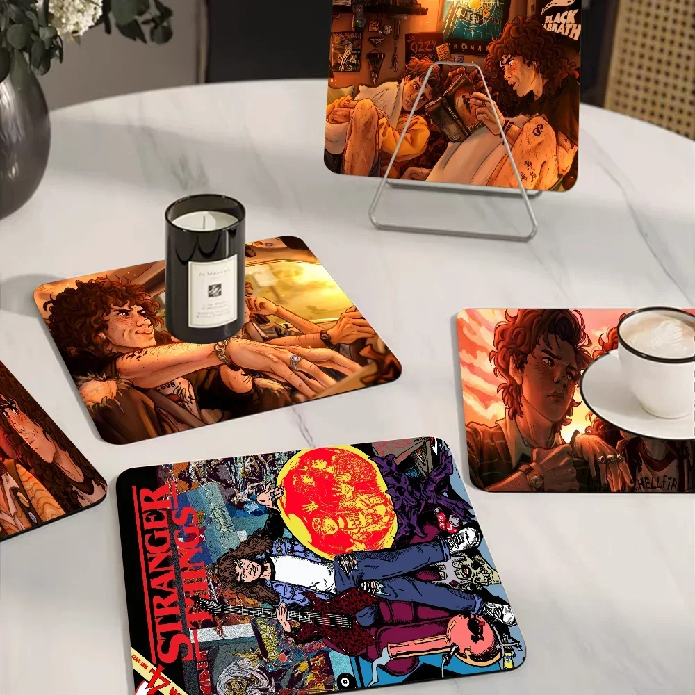 Stranger Things Eddie Munson Super Absorbent Coffee Mat Dish Draining Mat Large Kitchen Drying Mat Quick Dry Bathroom Drain Pad