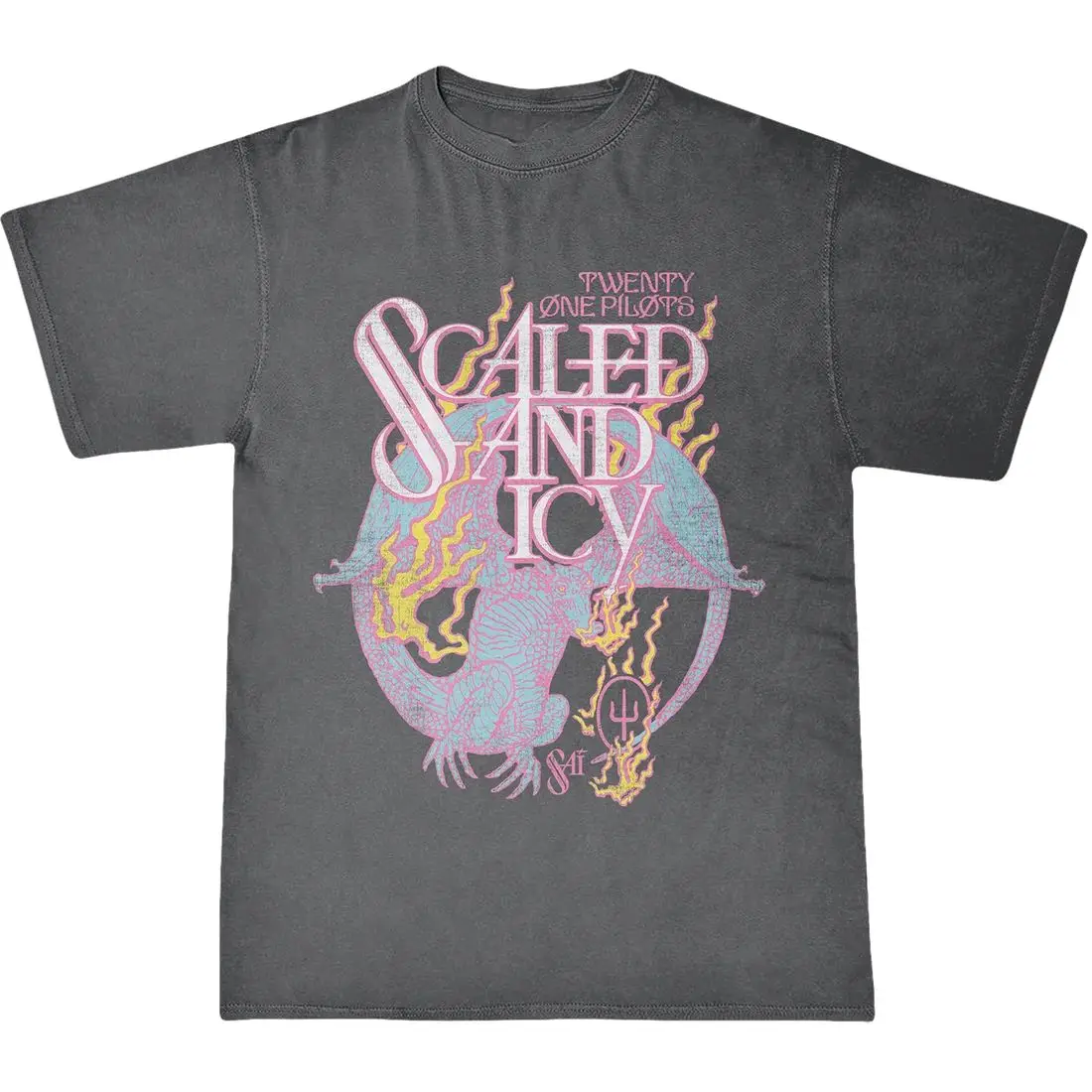 عشرين طيارين كلانسي جولة 2025 تي شيرت الرجال النساء موضة خمر غسلها تي شيرت عادية فضفاض القطن الخالص تي شيرت