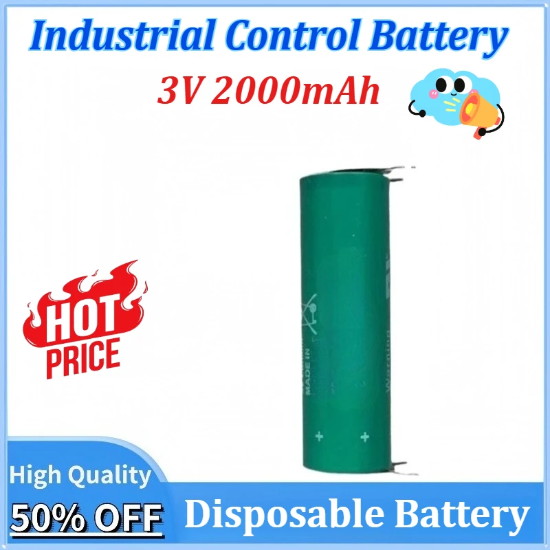 

Newly upgraded CR AA 3V 2000mAh for PLC Industrial Control Lithium Battery Accessories for CNC Machine Parts Disposable Battery