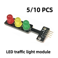 5/10PCS 5V Traffic Light LED Display Module for Arduino Red Yellow Green LED RGB -Traffic Light for Traffic Light System Module