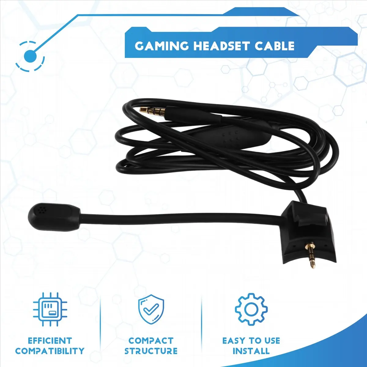 Promotion Microphone Game Headset Cable for Quiet Comfort 35 QC35 Detachable Gaming Noise Cancelling Headphone Headset