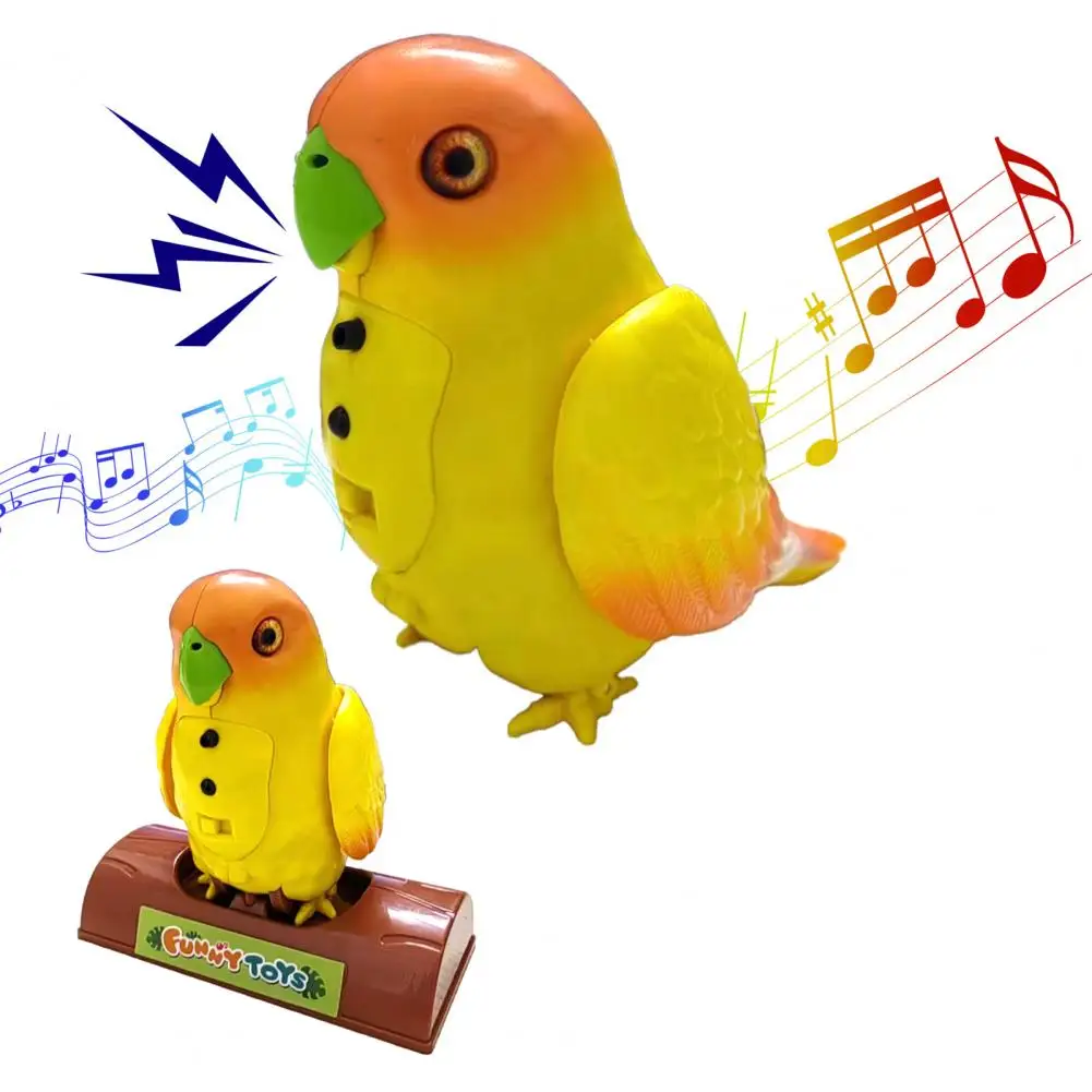 Colorful Electric Parrot Toy Electric Parrot Toy Wwth Gesture Sensor Talking Parrot Toy with Sound Repeat Function for Toddlers