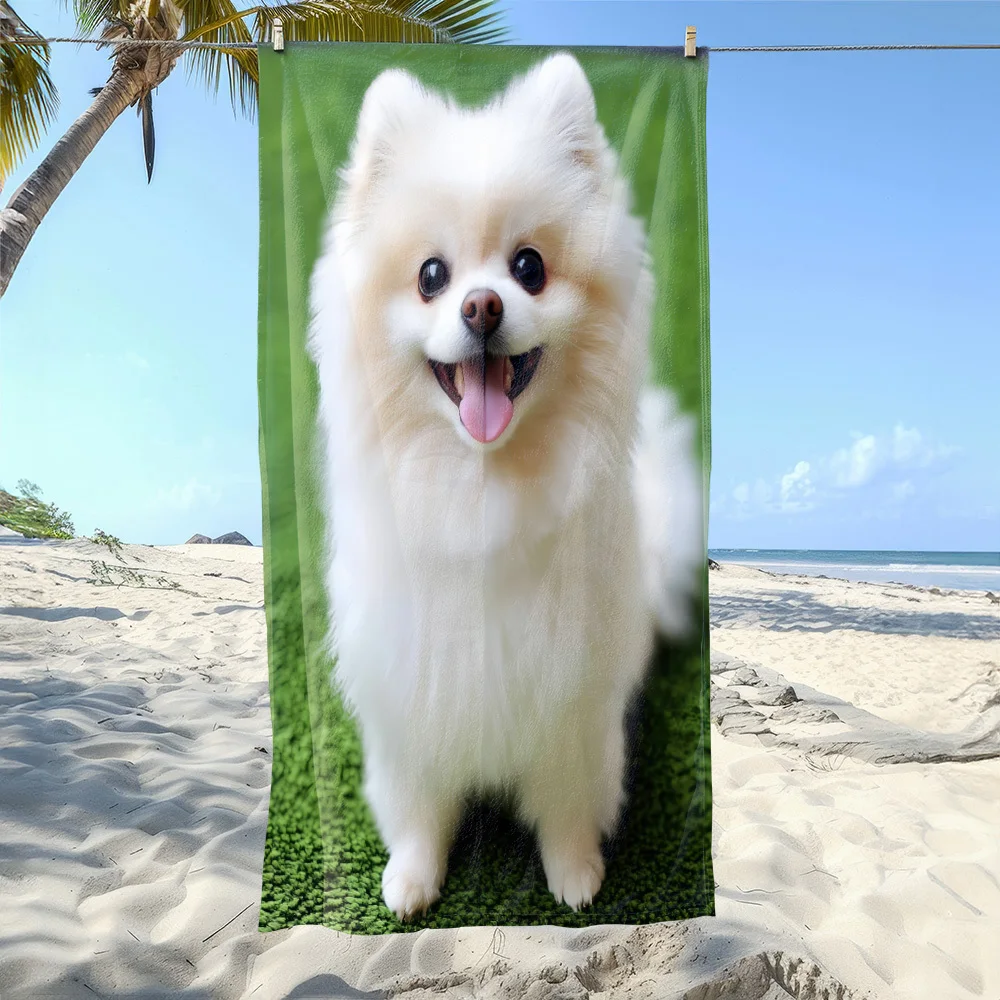 1pc Cute Bomei Beach Towel | Soft, Ultra-Absorbent Microfiber, Lightweight, Perfect for Beach, Parties,Camping - Beach Additions