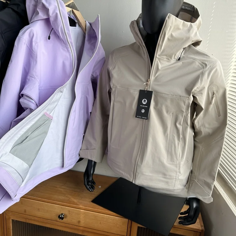 

Outdoor Men's Jaet Commute Windproof Long Sve Stand Fit Nylon Fiber Zipper Design Casual Spor Hooded Coat