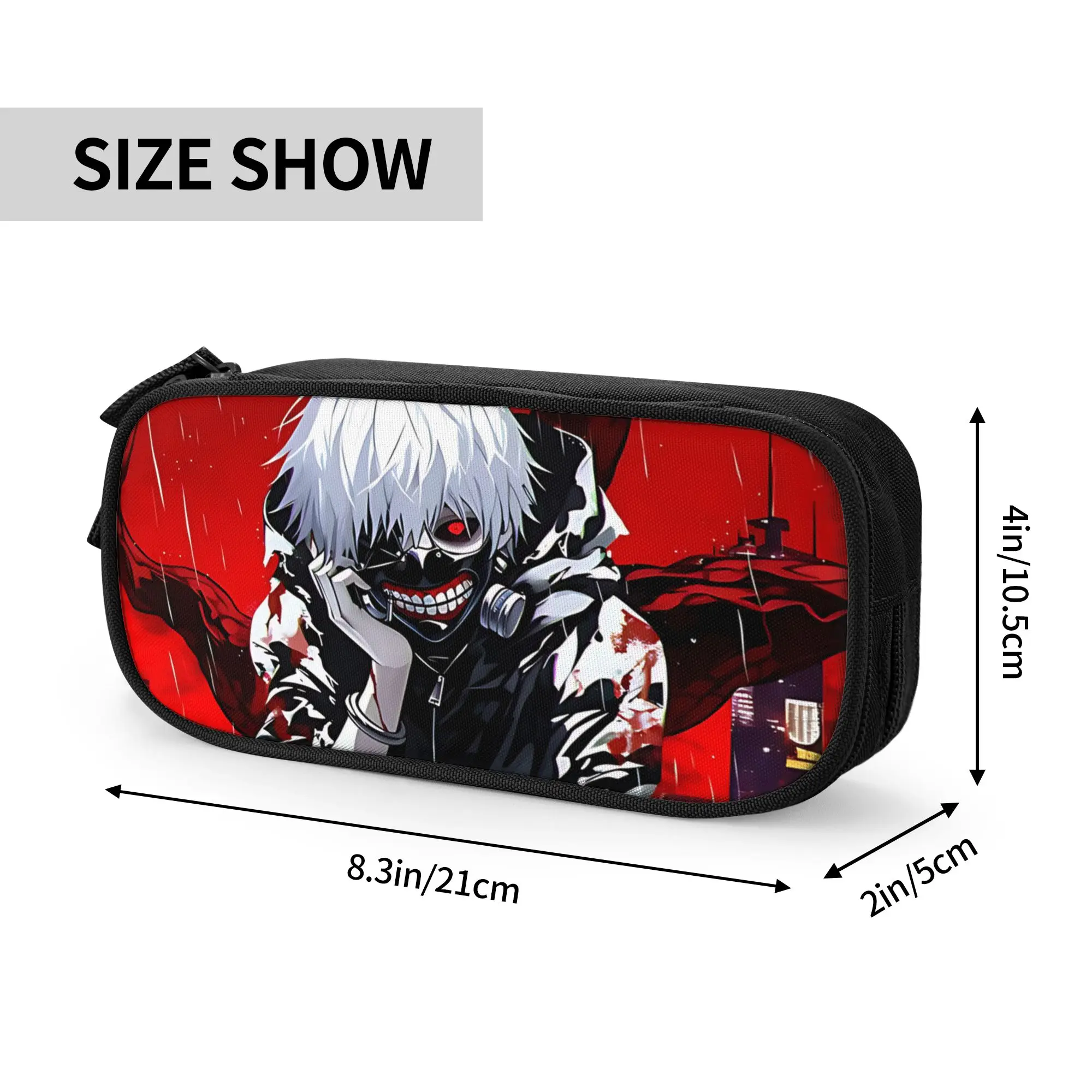 Custom Halloween Tokyo Ghoul Kaneki Large Capacity Bags for Child  School Pencil Bag for Boys Gilrs Kids