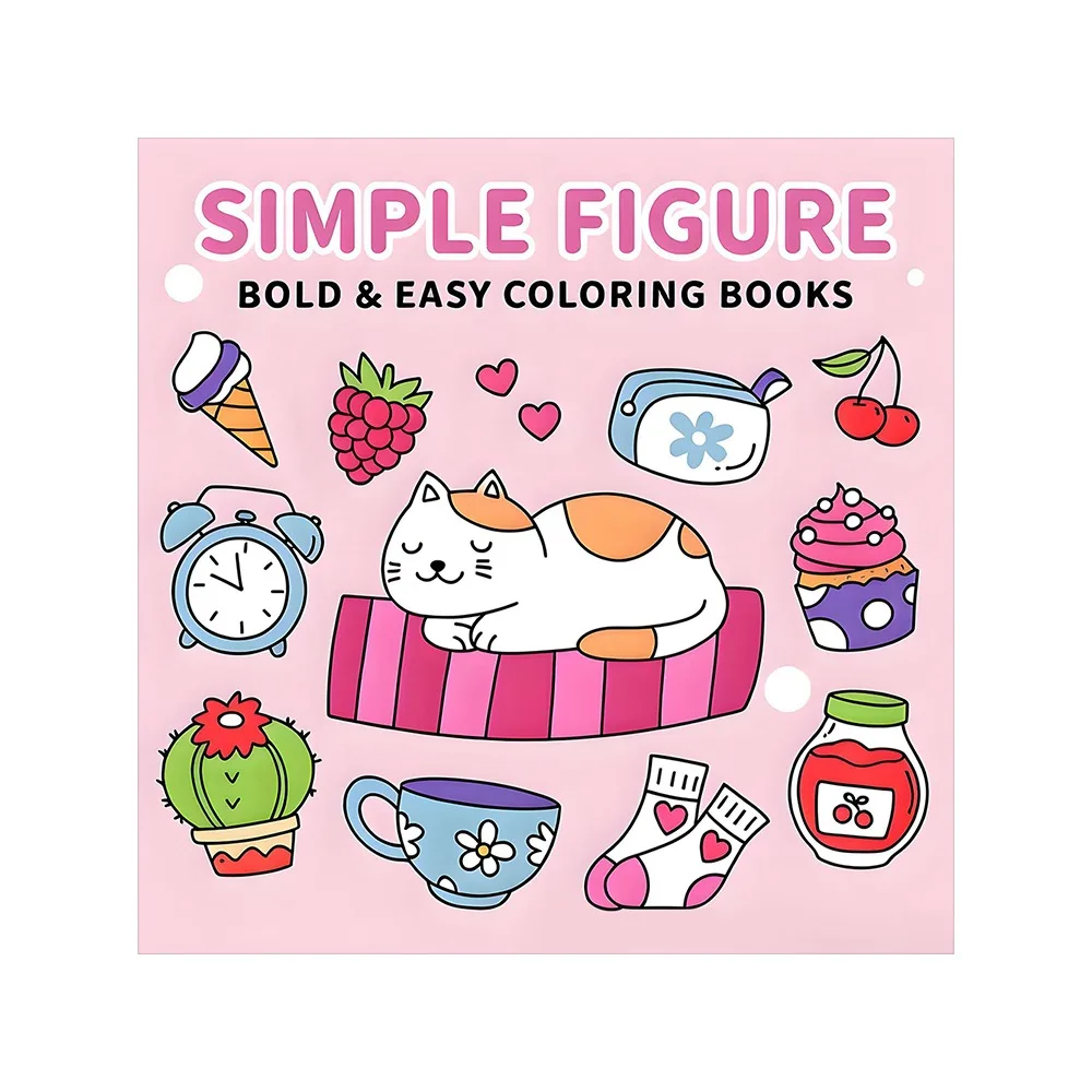 

Cute Cartoon Coloring Book Educational Painting Gift Doodles Book Stress Relief Graffiti Painting Book for Adults And Teens