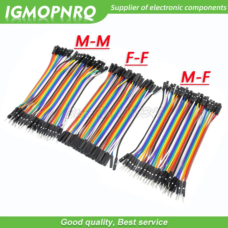 40 / 120pcs 40PIN 10CM Dupont Line Male to Male + Female  and Female to Female Jumper Dupont Wire Cable For Arduino DIY KIT