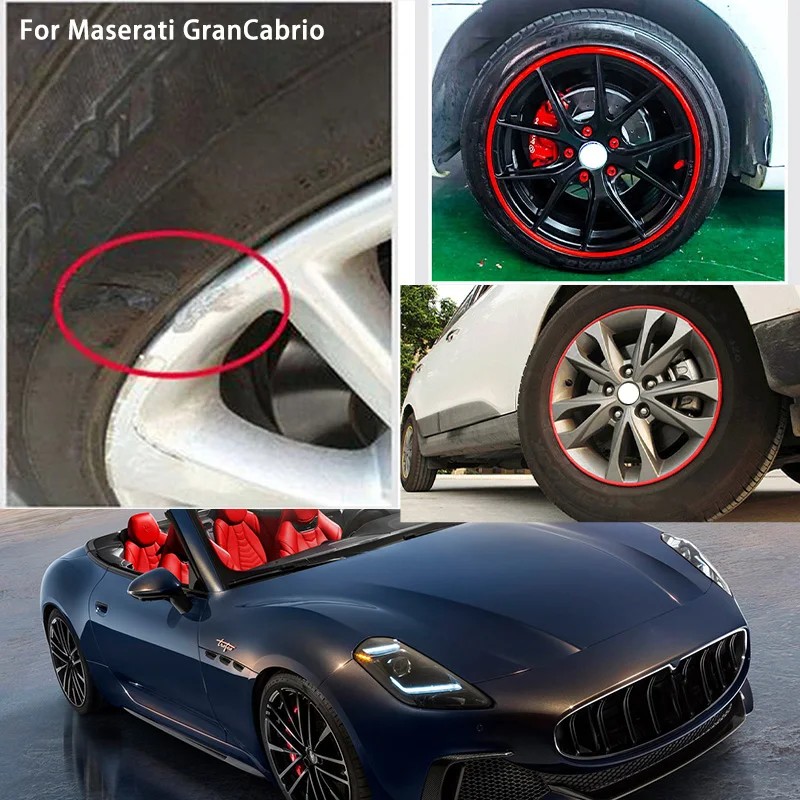 

For Maserati GranCab Car Wheel hub Protective Ring wear-resistant decoration parts tire anti-leakage anti-collision rubber strip