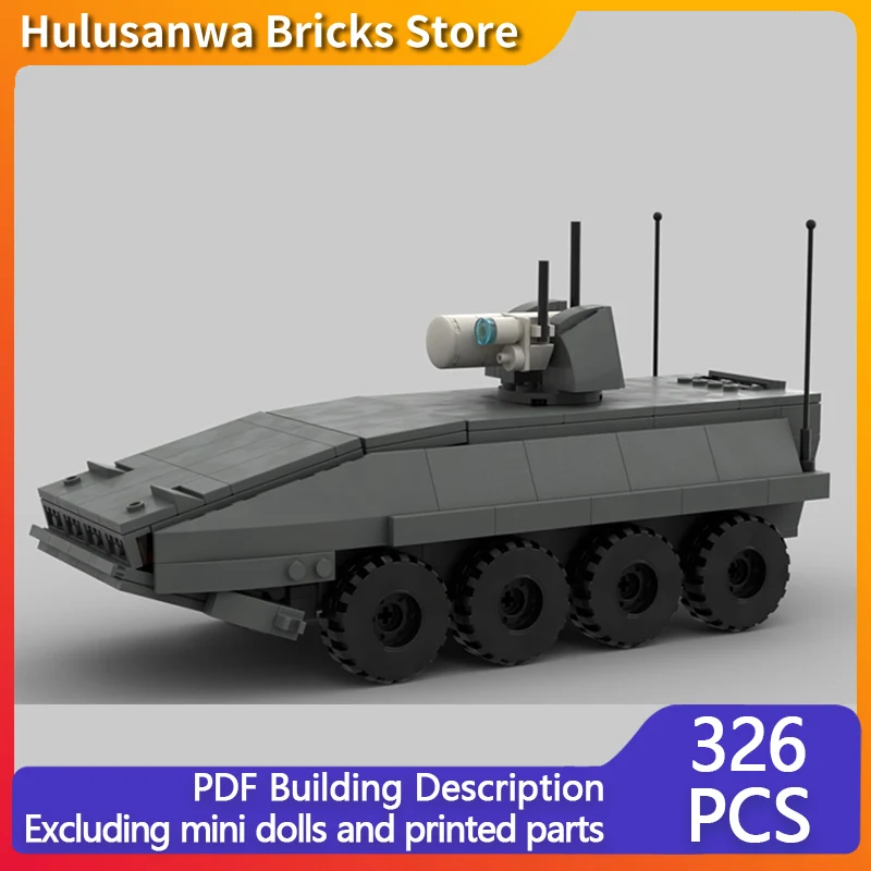 

Armored Personnel Carrier Model MOC Building Bricks War Equipment Modular Technology Assemble Children Toys Suit Gifts Holiday