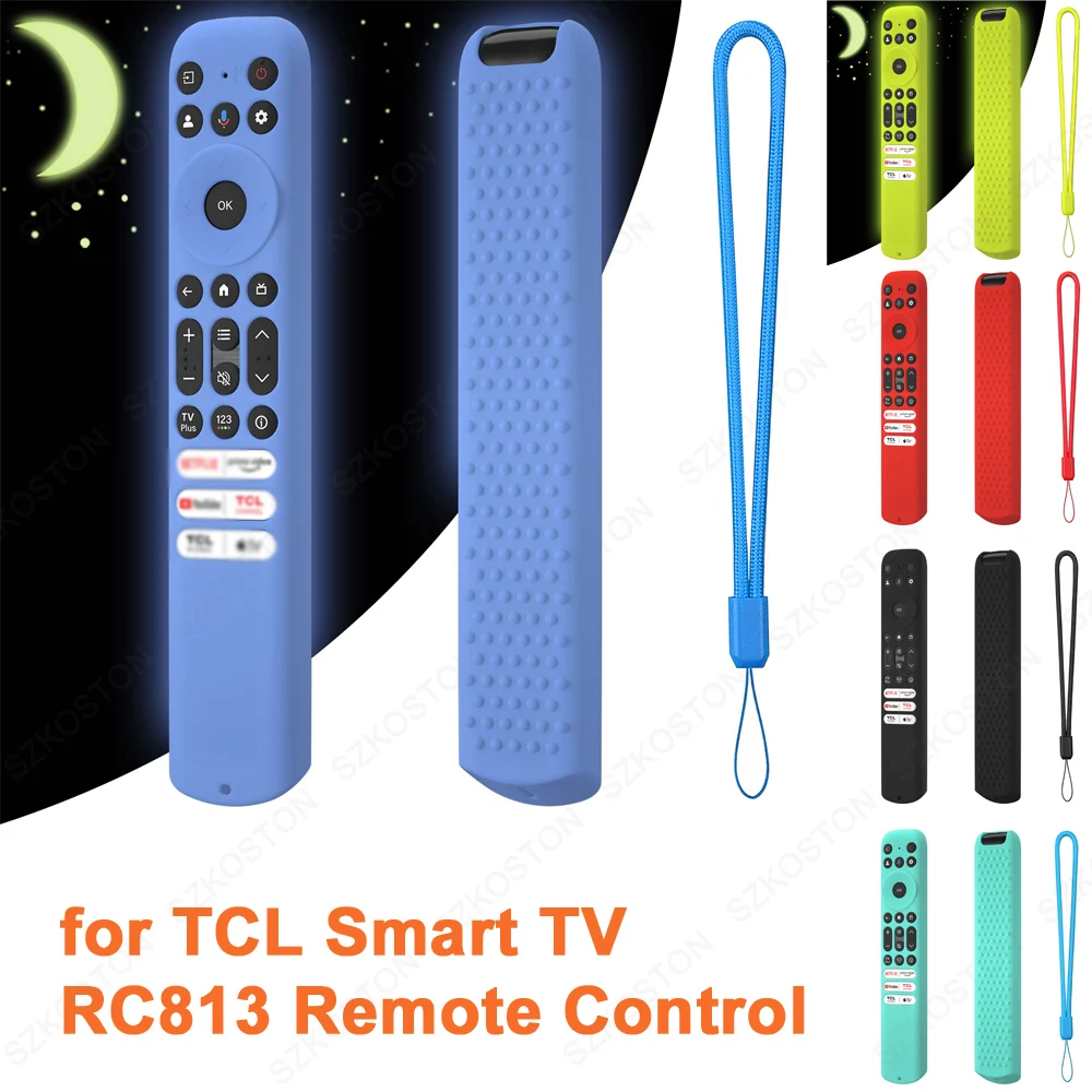 Silicone TV Remote Case for Smart TV TCL Control Case RC813 RC923 FMB3/RC902V FMR1 FMR4 FMR5 TVs Remote Protection Cover