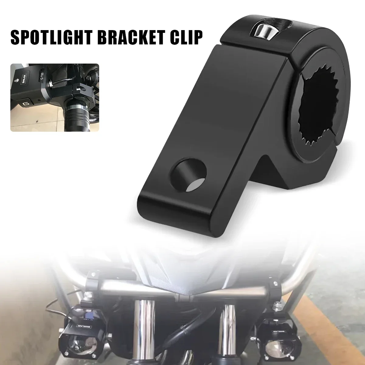1/2/4pc Universal Car Motorcycle Headlight Clamps Brackets Tube Clamp Kit For Truck Auto ATV Motorcycle Led Work Bar Lamp Mount