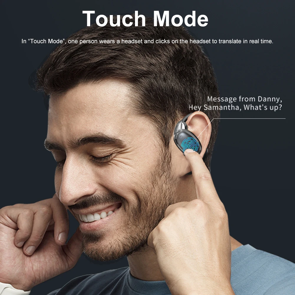 V18 languages translator 138 Languages Interpreter BT5.4 98% Accuracy Translation Earphone AI Smart Voice Headphones Translators