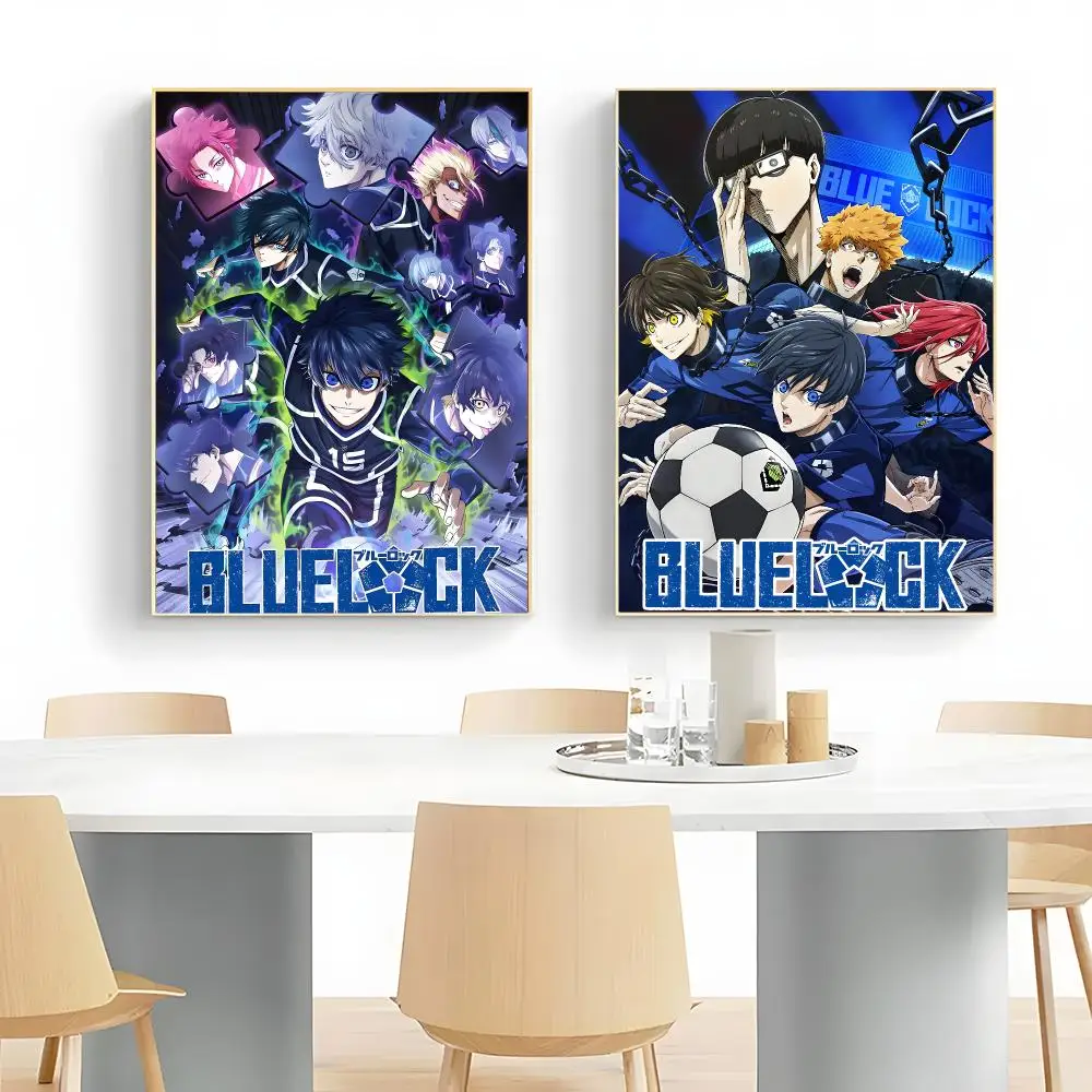Soccer Anime B-Blue Lock Poster Wall Art Print Decorative Mural Home Decor Gift Unframed